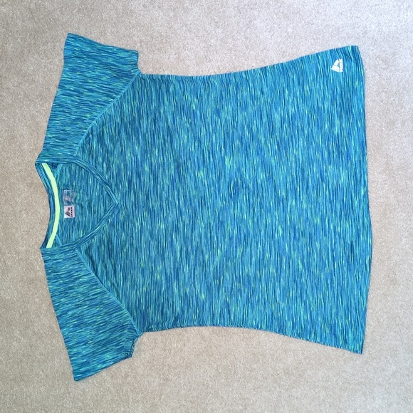 RBX Women's Short Sleeve Tee / Blue and Green Dri Fit T-shirt - Picture 1 of 6